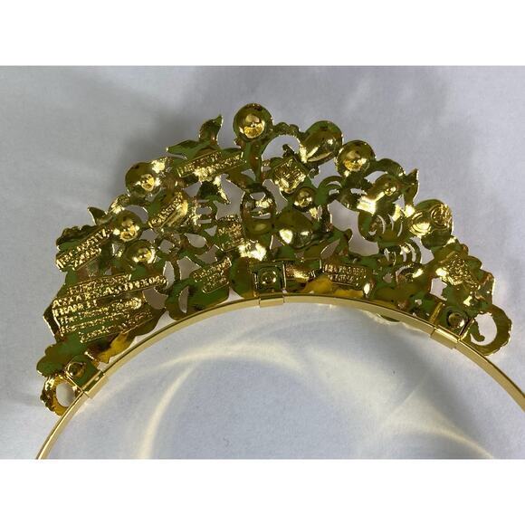 Disney Princess Gold Tiara for Kids Girls Rhinestone Crown Costume Accessory - Picture 9 of 10